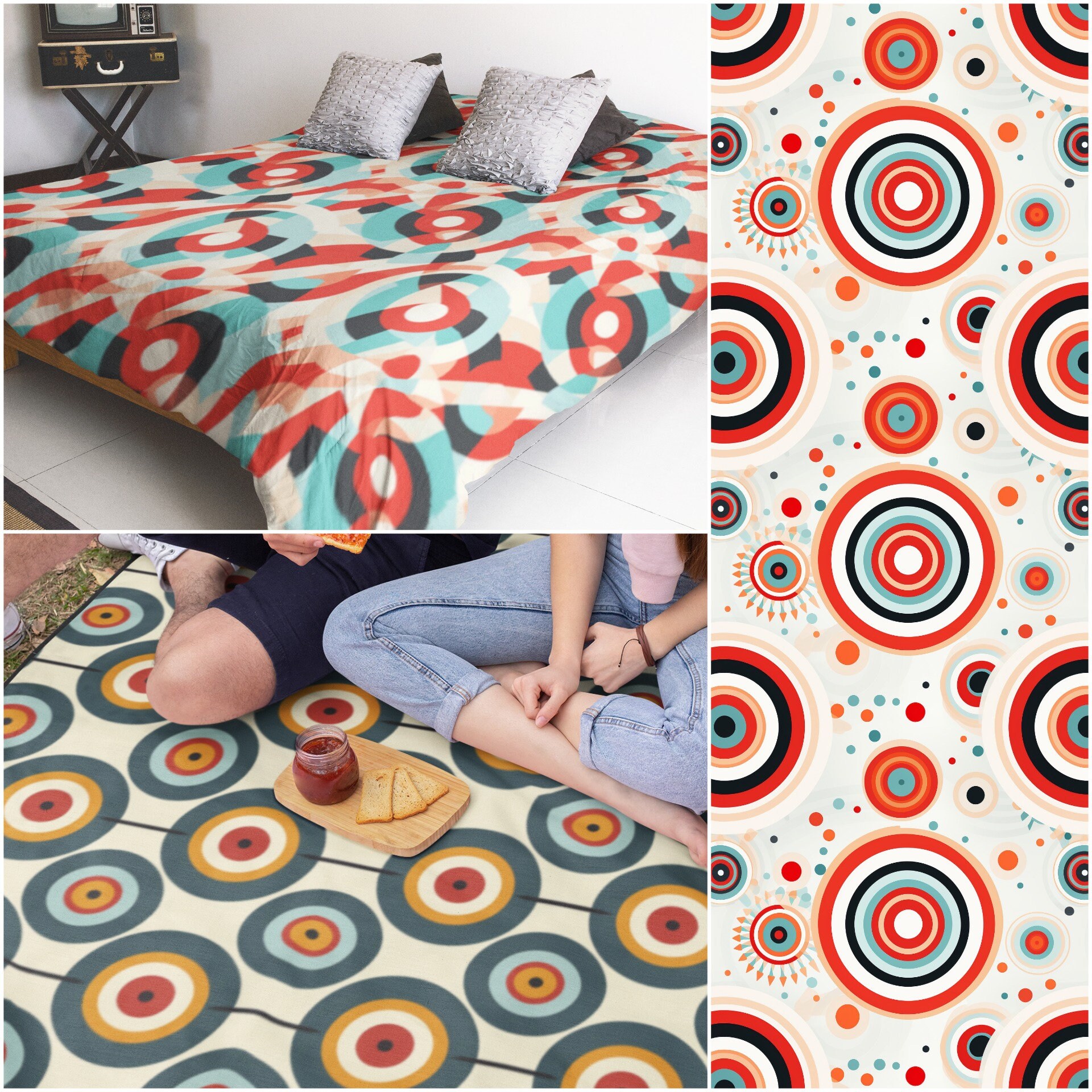 10 Target Patterns Seamless Patterns Repeatable Pattern Endless Pattern ...
