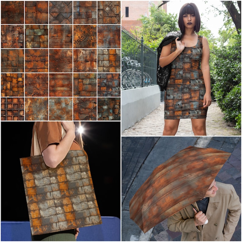 Rust Metal Design Patterns 28 Rust Patterns Metal Seamless Patterns Rusty Repeatable Pattern ...