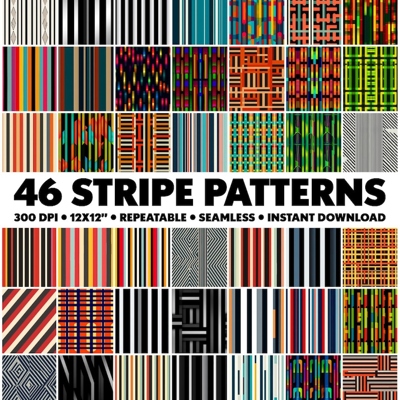 46 Stripe Patterns Seamless Patterns Striped Repeatable Stripe Pattern ...