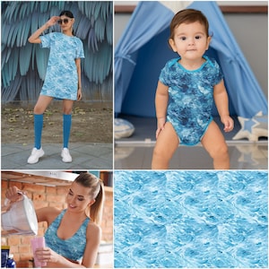 12 Water Patterns Seamless Blue Patterns Repeatable Wet Pattern Endless ...
