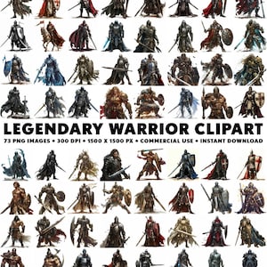 73 Imágenes prediseñadas de guerreros legendarios Guerrero épico PNG Pegatina Diseño de guerrero Ilustraciones legendarias Héroe de fantasía Clipart Guerrero de fantasía