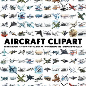 Może przedstawiać: Kolekcja 111 ręcznie rysowanych ilustracji różnych samolotów, w tym helikopterów, samolotów i samolotów wojskowych. Ilustracje są w czerni i bieli z czerwonymi akcentami. Obrazy są w wysokiej rozdzielczości i idealne do użytku komercyjnego.