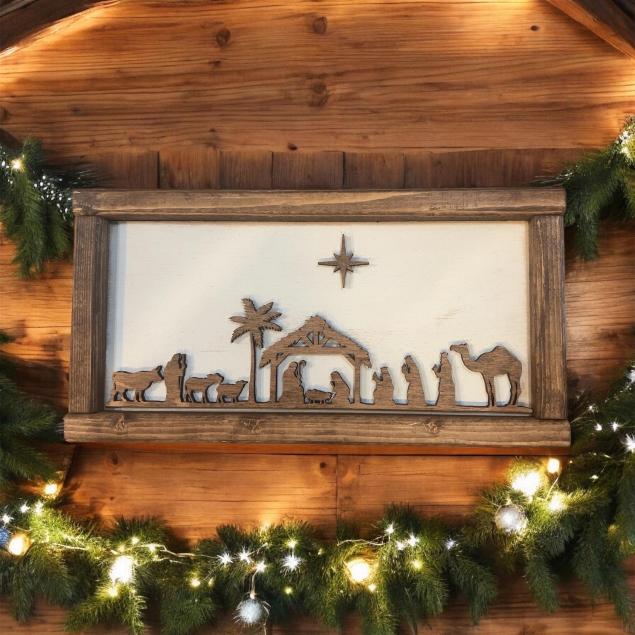 Wood Nativity Sign - Etsy