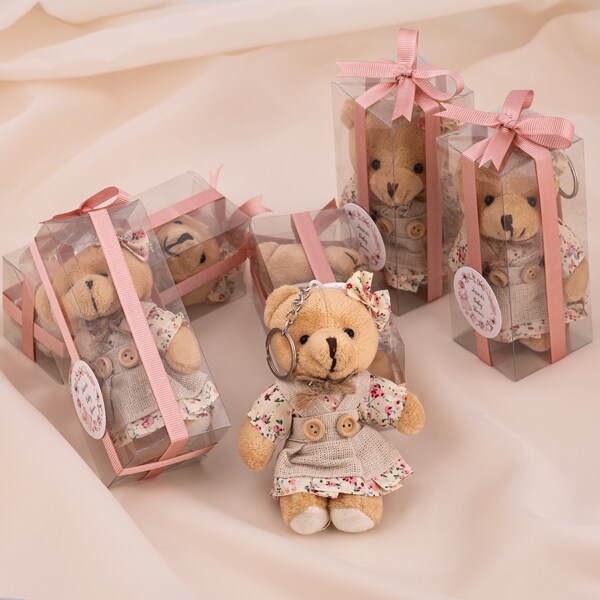 Teddy Bear Keychain Etsy