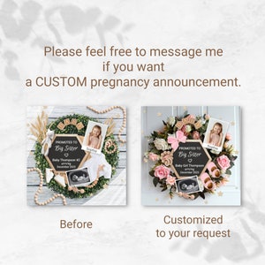 Boy Religious Digital Pregnancy Announcement, It's a Boy Baby Announcement, Christian Editable Template, Every good perfect gift from above image 8