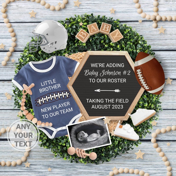 Baby Boy Football Etsy