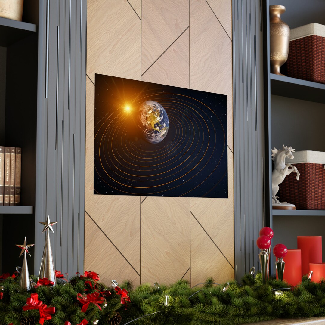 Planet Earth Matte Horizontal Posters - Etsy