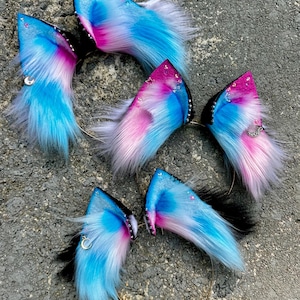 Cosplay Costume June 2025 Purr-ide Collection Transcendent Eclipse Faux Fur Kitten Mini Fox Ears Headband Kemonomimi