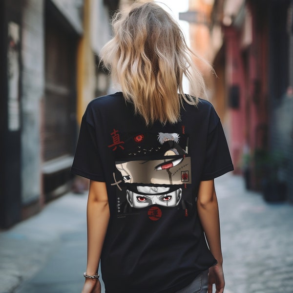 Anime t-shirt, fashion t-shirt, unisex t-shirt for men and women, Japanese anime, kakashi sakura sasuke naruto, Naruto Shippuden t-shirt.