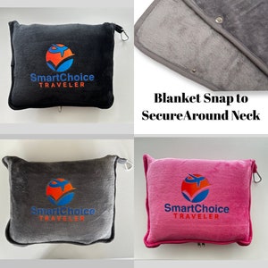 Travel Blanket-in-a-Bag for Plane, Car, Camping or Home