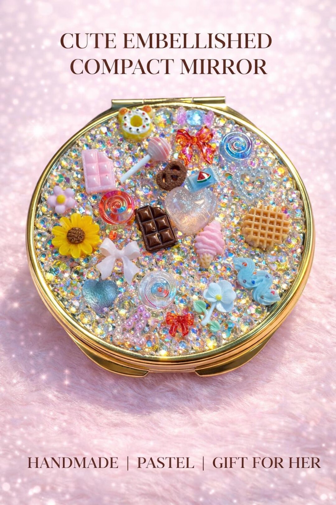Hand Designed Compact Mirror - Etsy