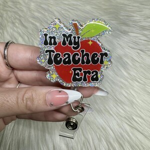 In My Teacher Era Badge Reel, Teacher Badge Reel, Teacher Era Lanyard, Badge Reel, Badge Reel, Teacher Badge Reel, Teacher Lanyard
