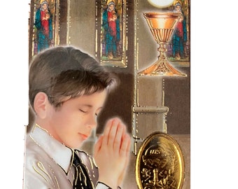 Communion Prayer Card for Boys
