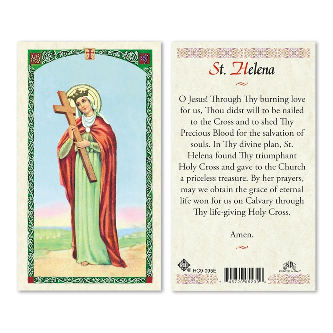 ST HELEN Prayer to Prayer Card Etsy