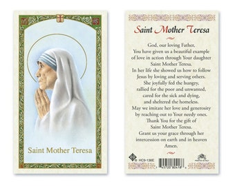 Mother Teresa - Prayer To | Prayer Card