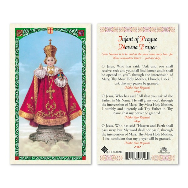 Infant of Prague Novena Prayer. Novena al el niño de Praga