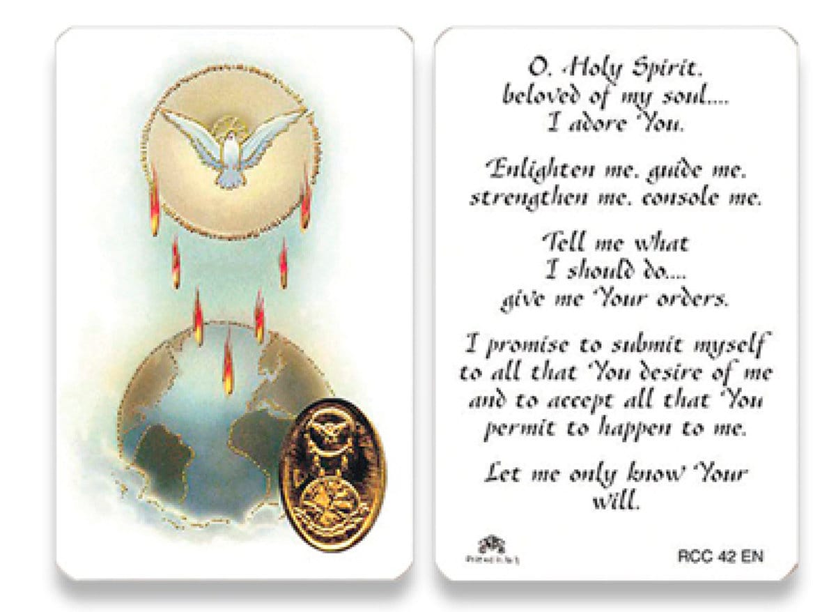 Holy Spirit Prayer Card Etsy Holy Spirit Prayer Card Etsy