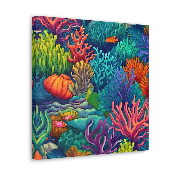 Coral Reef Wall Art Etsy