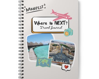 Handmade Travel Journal with Printed Images