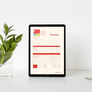 Detailed Creative & Customizable Invoice Template for Illustrators, Graphic Designers, and Freelancers