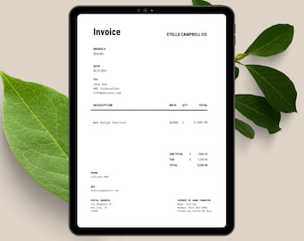 Minimalistic Invoice Template
