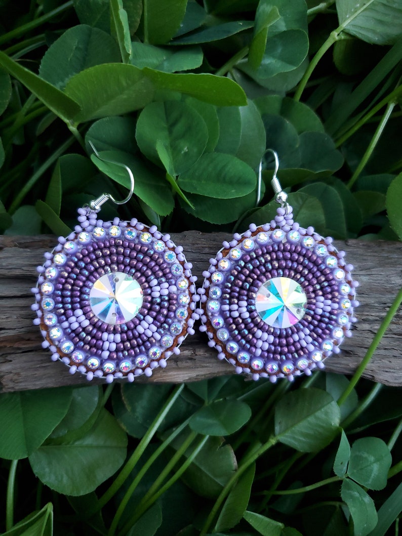 Beaded Dangle Earrings image 2