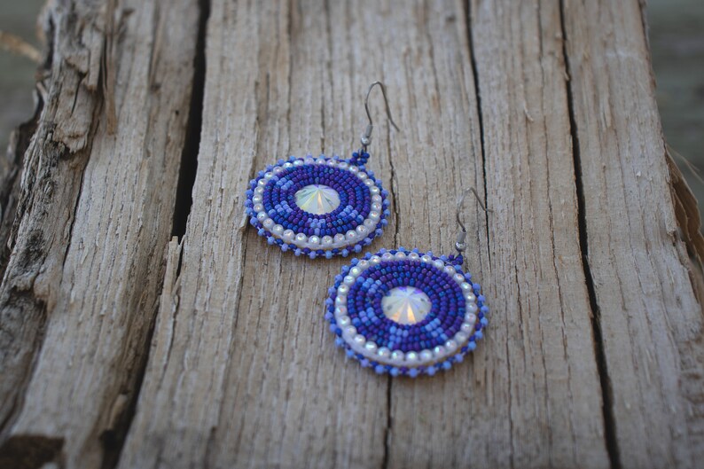 Beaded Dangle Earrings image 3