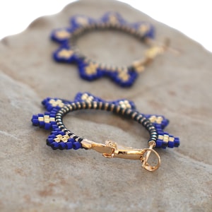 Beaded Hoop Earrings