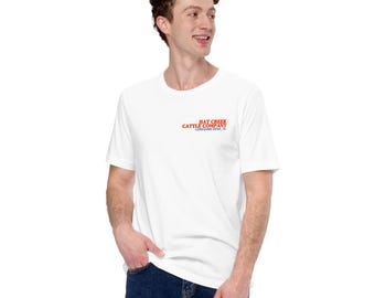 Camiseta de Paloma Solitaria; camiseta con el logo de Hat Creek Cattle Company; camiseta con novela y libro de estilo vintage del oeste americano.