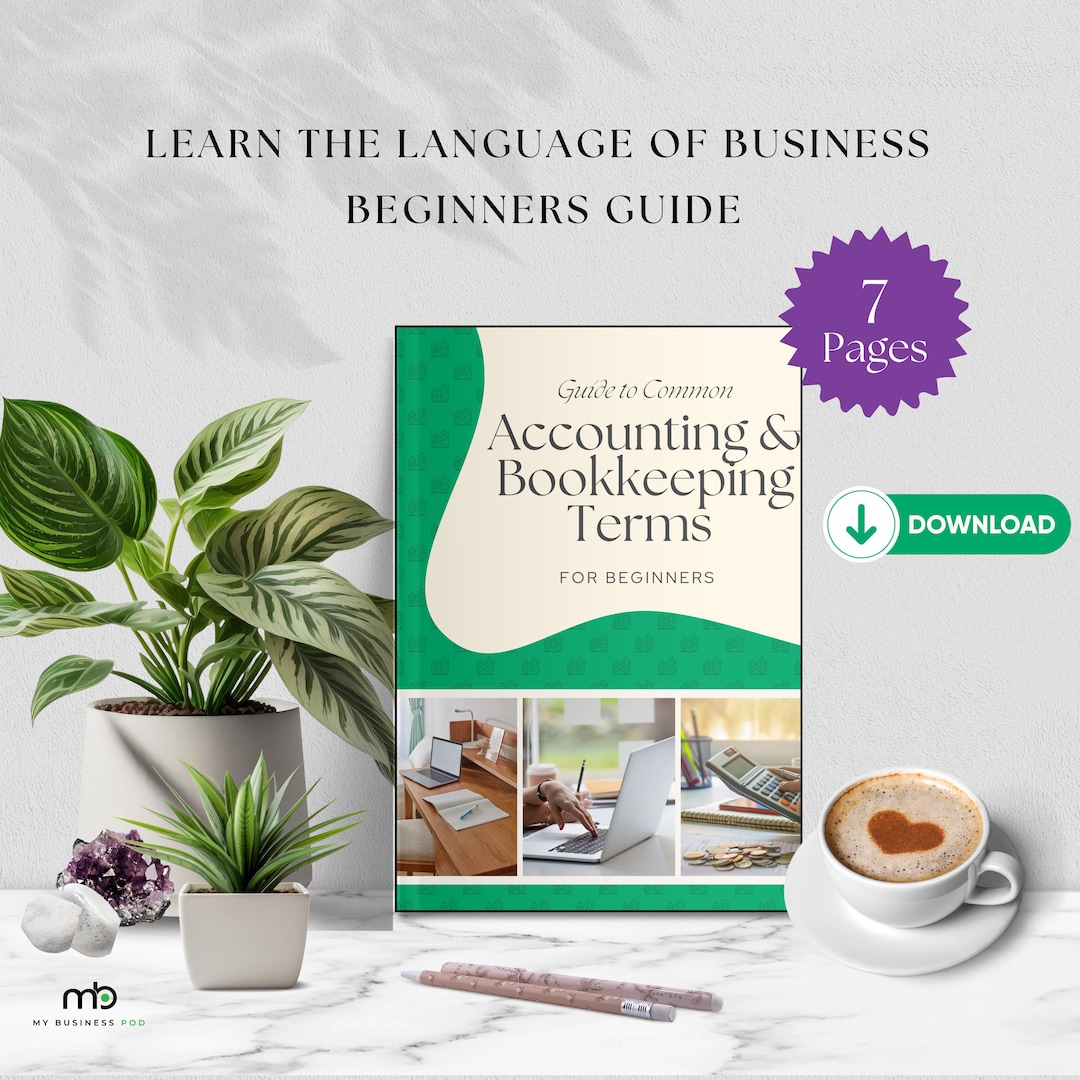 Guide to Common Accounting & Bookkeeping Terms Ebook for Beginners ...
