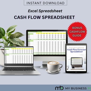 Cash Flow Forecast – Excel Spreadsheet template, Money tracker, Cashflow Prediction, Cash flow, Forecast,Excel, Money, Cash Prediction, Cash