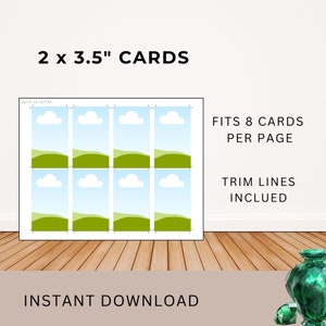 Printing Template 2 X 3.5 Inch Print and Cut Canva Multi Page Template ...