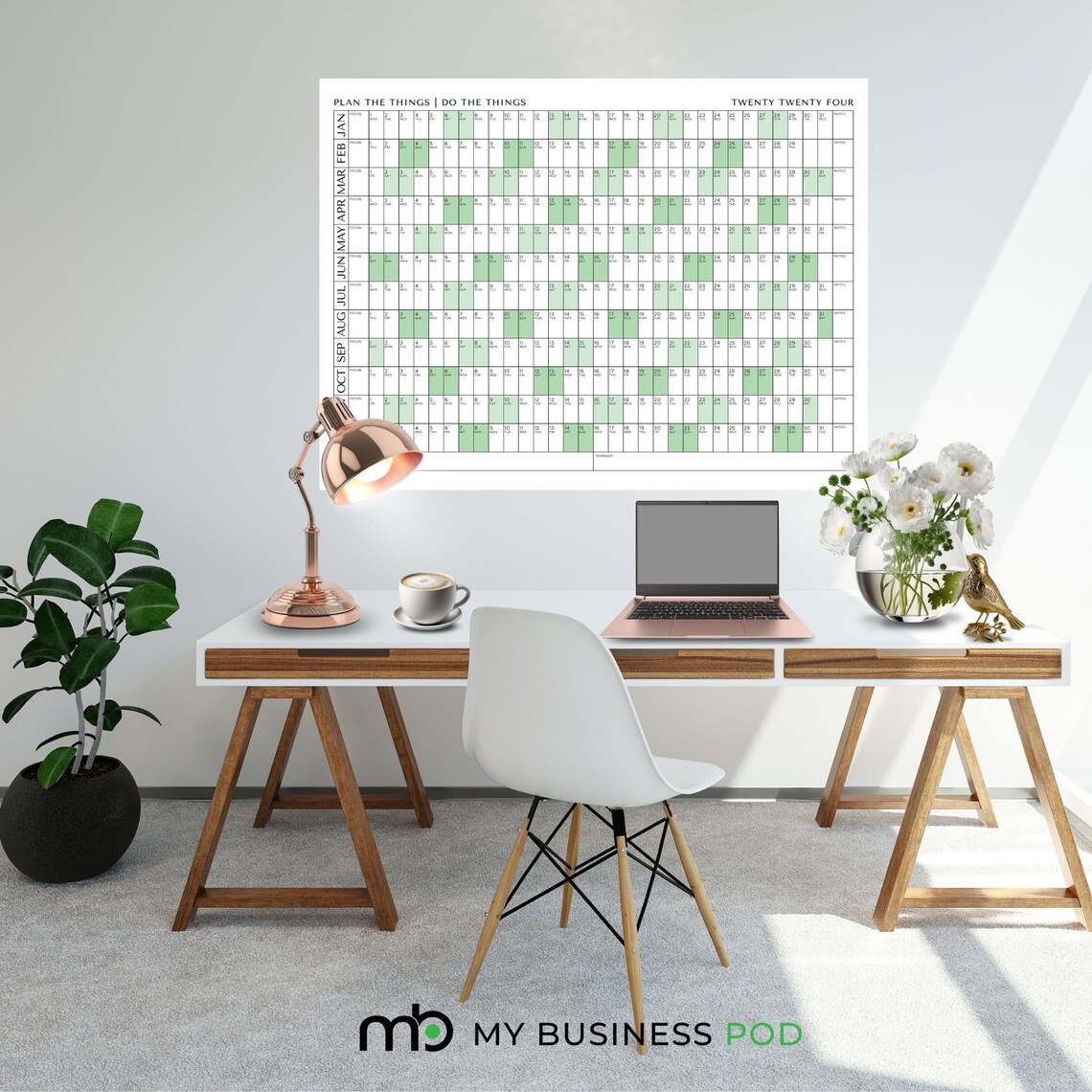 Printable 2024 Wall Calendar, 2024 Wall Planner, Year Planner, Monthly