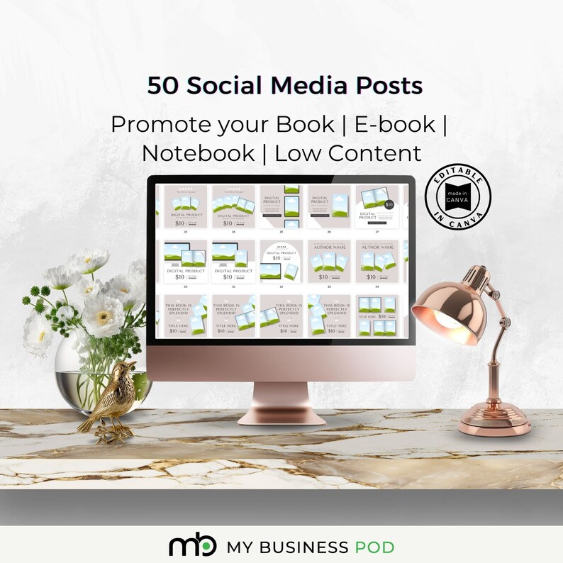Book Promoting Design Post Book Template, E-book Template, Notebook Template, Book Mockup, Lead ...