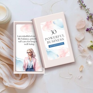 Affirmations professionnelles fortes Entrepreneur Cartes d'état d'esprit positif Succès Motivant Citations commerciales inspirantes Jeu d'affirmations Quotidien