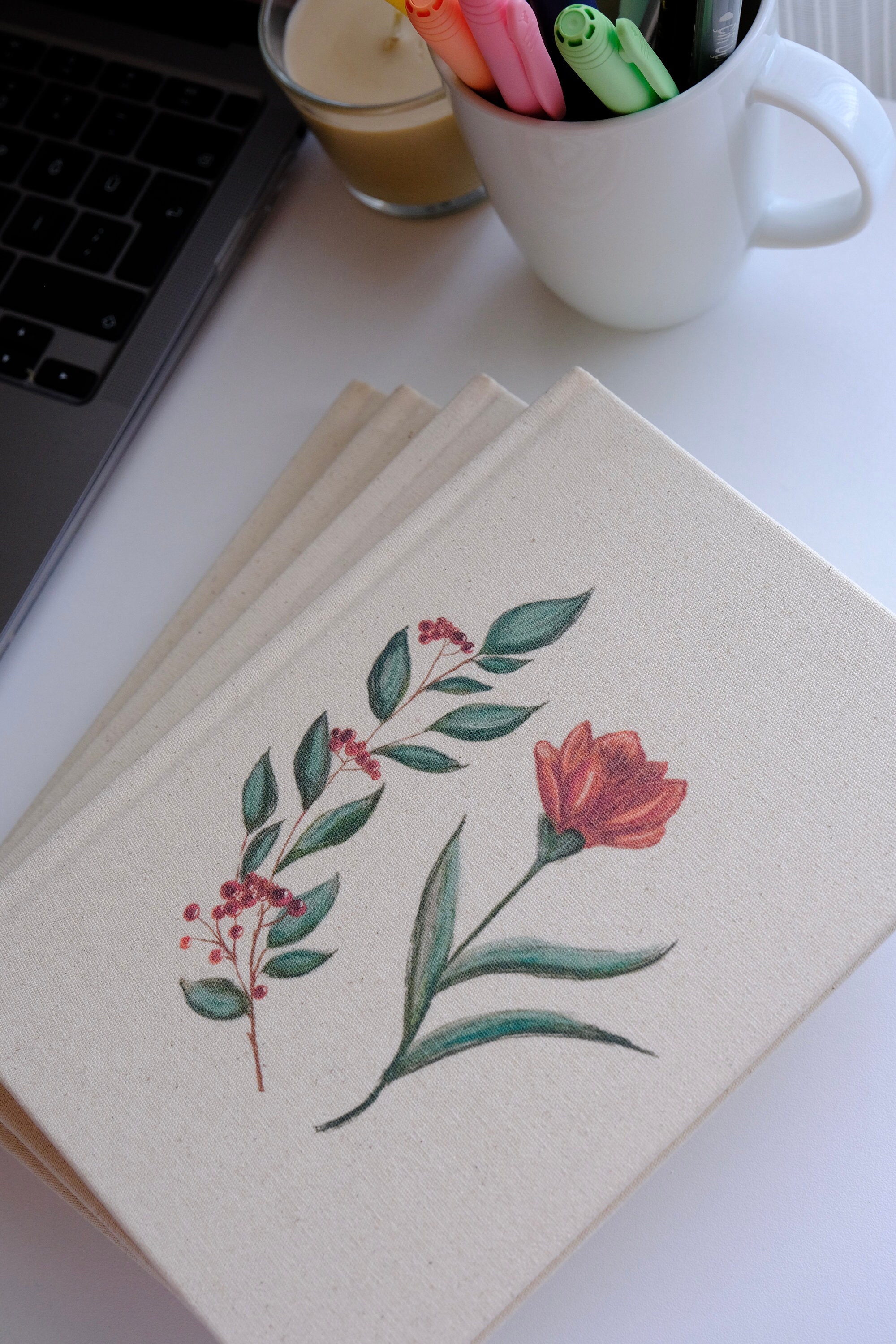 Special Design Canvas Journal/ Diary/notebook, Personalised Notebook ...