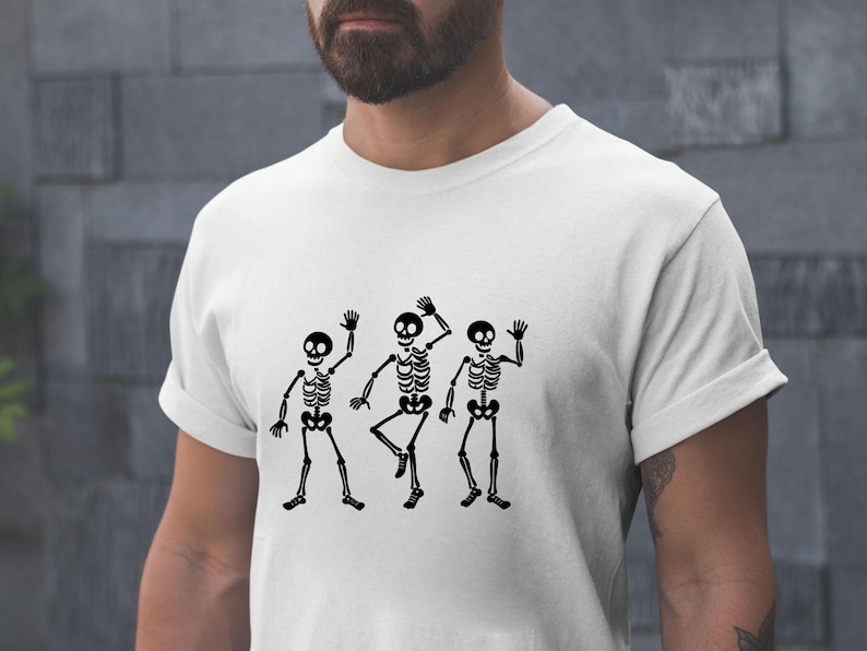 Anti-Trump skelett SVG PNG, rolig Halloween skelett skjorta design, läskig säsong kostym, Halloween godis Cricut Cut-fil, digital nedladdning bild 2