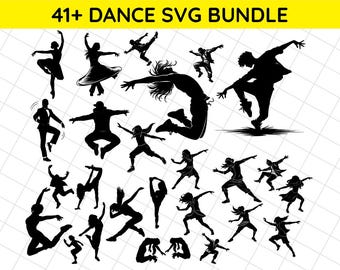 41+ Dance Svg, Dance Silhouette, Hip hop Dance Svg Bundle, Dance Cut File, Street Dance Clipart, Parkour Dancer Silhouettes Digital Download