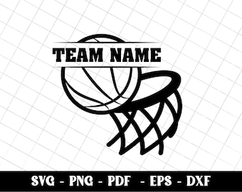 Custom Basketball Team SVG: Personalized Sports Clipart (Digital Download)