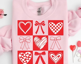Valentine Coquette Clipart: Heart + Bow Set (PNG & SVG Download)