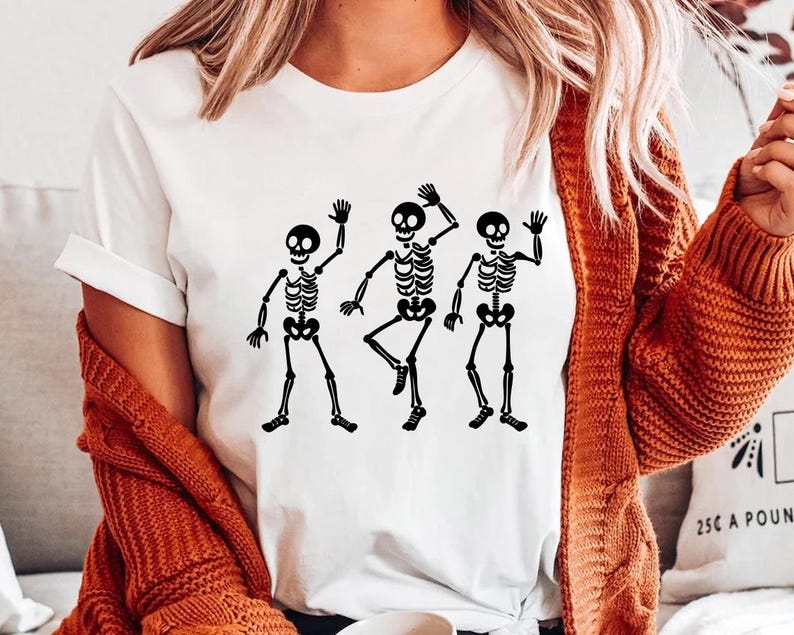 Anti-Trump skelett SVG PNG, rolig Halloween skelett skjorta design, läskig säsong kostym, Halloween godis Cricut Cut-fil, digital nedladdning bild 3