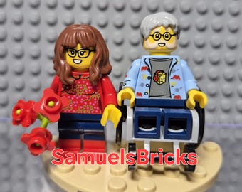 Custom wheelchair scene with love