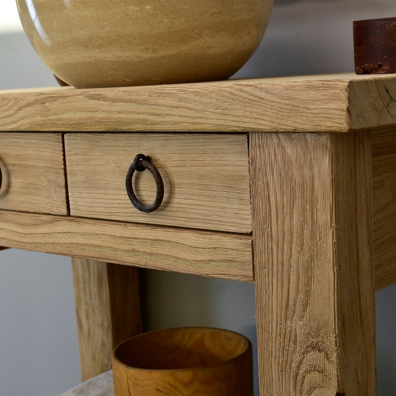 GGStudy Wasserhahn Antik Messing – Einhebel, Einloch, Bauernhaus-Design, Für Waschbecken, Mit Pop-Up-Ablauf