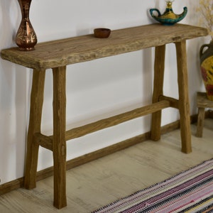 Dresser table coffee table Rustic wood Handmade console table Hallway furniture entryway live edge entry table reclaimed wood gift for women