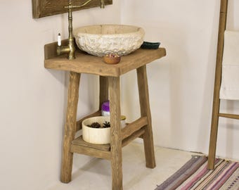 Handmade Reclaimed Wood Bathroom Vanity: Rustic Farmhouse Decor