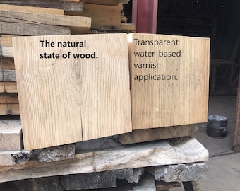 Application of water-based varnish or oil. Water-based varnish or specially produced oil protection application to the product you ordered.