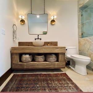 Bathroom sink reclaimed rustic wood live edge vanities sink farmhouse wood decor cover bathroom sink bathroom design. Handmade rustic tree.