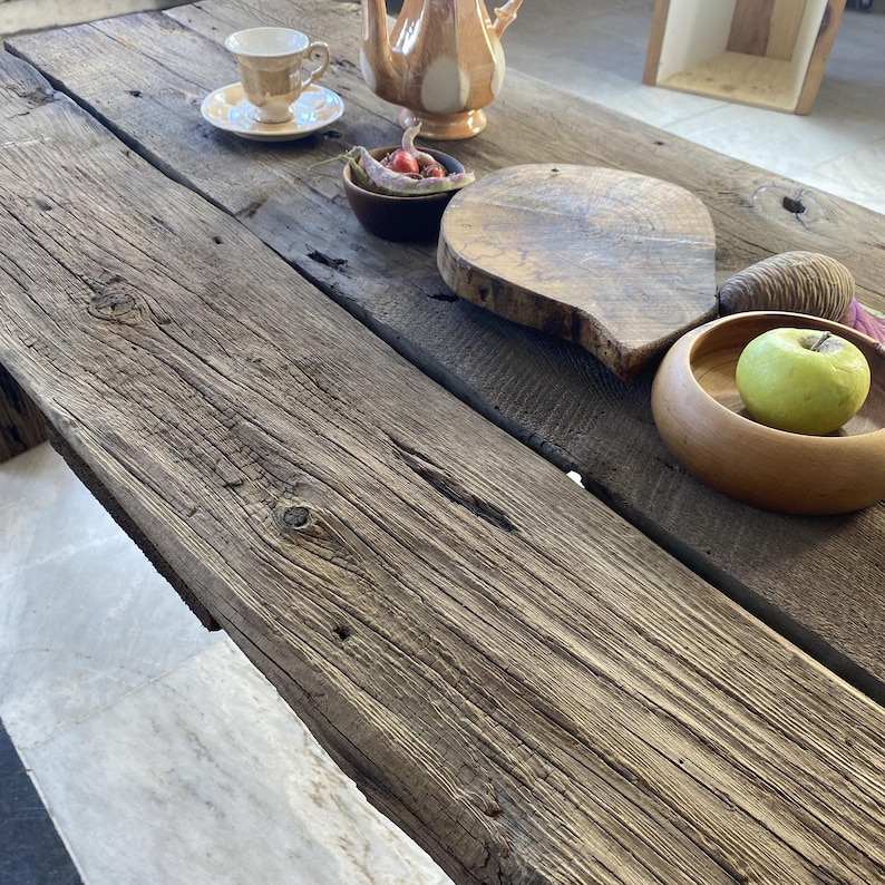 Rustic Coffee Table Handmade for Living Room Live Edge Side Table Wood