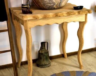 Handmade reclaimed, live-edged, natural, aged, rustic solid wood bathroom vanity sink.