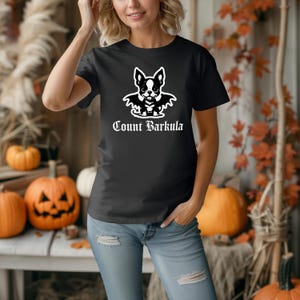 Funny Boston Terrier Vampire T-Shirt for Halloween, Cute Dog Lover Gift, Halloween Costume Tee, Unisex Garment-Dyed Shirt, Halloween Party